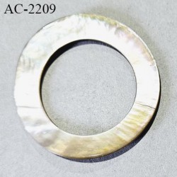 Anneau 40 mm haut de gamme en nacre diamètre intérieur 40 mm diamètre extérieur 60 mm épaisseur 2 mm prix à l'unité