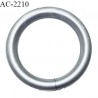 Anneau 20 mm en pvc couleur gris diamètre intérieur 20 mm diamètre extérieur 30 mm épaisseur 4 mm prix à l'unité