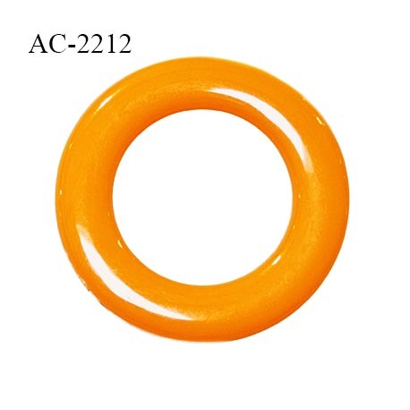 Anneau 20 mm en pvc couleur orange diamètre intérieur 20 mm diamètre extérieur 30 mm épaisseur 3 mm prix à l'unité