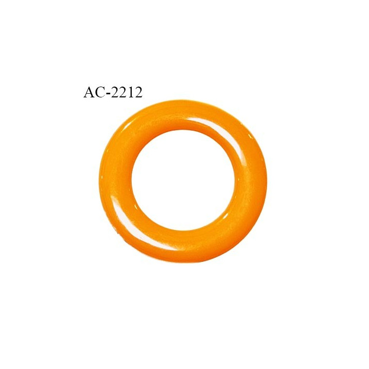 Anneau 20 mm en pvc couleur orange diamètre intérieur 20 mm diamètre extérieur 30 mm épaisseur 3 mm prix à l'unité