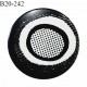 Bouton 20 mm en pvc couleur noir et blanc fabriqué en France diamètre 20 mm épaisseur 3 mm prix à l'unité