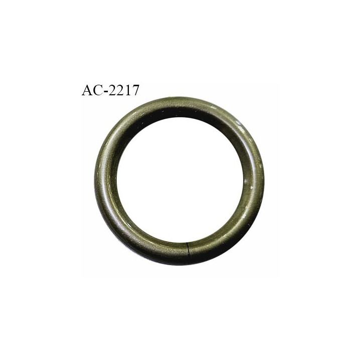 Anneau 20 mm en pvc couleur kaki mordoré diamètre intérieur 20 mm diamètre extérieur 30 mm épaisseur 4 mm prix à l'unité