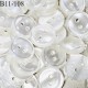 Bouton 11 mm en pvc couleur naturel brillant effet nacré fabriqué en France 2 trous prix à la pièce