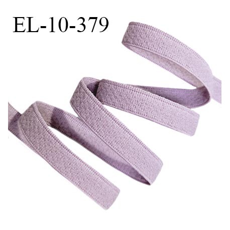 Elastique lingerie 10 mm haut de gamme couleur vieux rose largeur 10 mm très doux au toucher allongement +160% prix au mètre