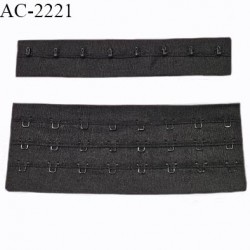 Bande agrafe 15 cm attache SG haut de gamme couleur noir 3 rangées 8 crochets largeur 150 mm hauteur 60 mm prix à la pièce