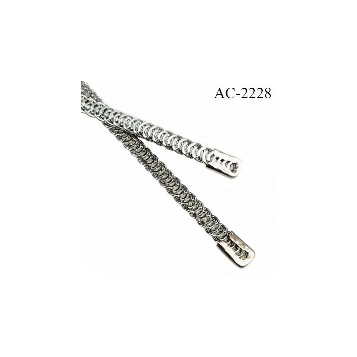 Baleine spirale 12 cm avec embouts en acier inoxydable pour bustier corset guêpière longueur 12 cm prix à l'unité