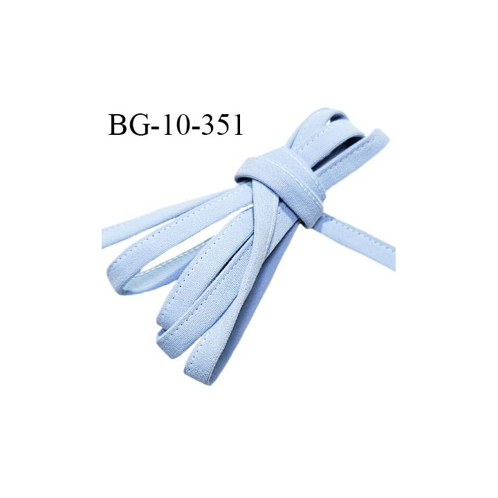 Cache armature et baleine underwire 10 mm couleur bleu pastel très doux au toucher largeur 10 mm prix au mètre