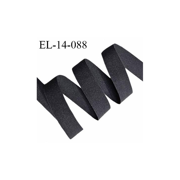 Elastique lingerie 14 mm pré plié haut de gamme couleur noir largeur 14 mm prix au mètre