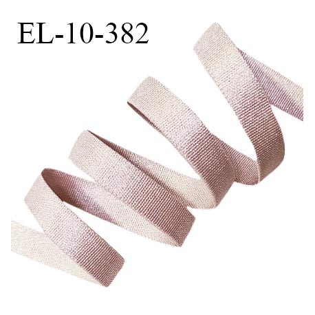 Elastique lingerie 10 mm haut de gamme couleur brume rosée brillant largeur 10 mm prix au mètre