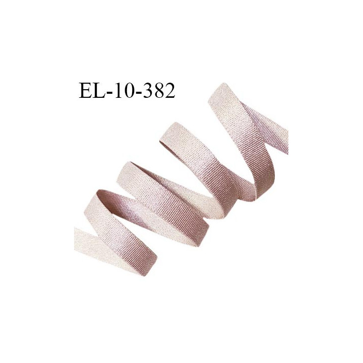 Elastique lingerie 10 mm haut de gamme couleur brume rosée brillant largeur 10 mm prix au mètre