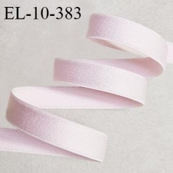 Elastique lingerie 10 mm haut de gamme couleur rose pastel brillant largeur 10 mm allongement +60% prix au mètre