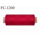 Bobine de fil 500 m mousse polyester n° 110 polyester couleur rouge longueur 500 mètres bobiné en France