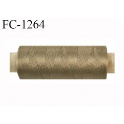 Bobine de fil 500 m mousse polyester n° 110 polyester couleur bronze longueur 500 mètres bobiné en France