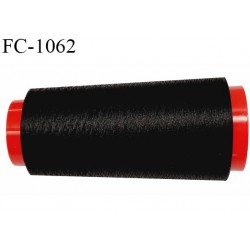 Cone 2000 mètres de fil mousse polyester texturé fil n° 150 haut de gamme couleur noir bobiné en France
