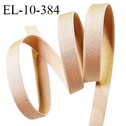 Elastique lingerie 10 mm haut de gamme couleur chair brillant largeur 10 mm allongement +60% prix au mètre