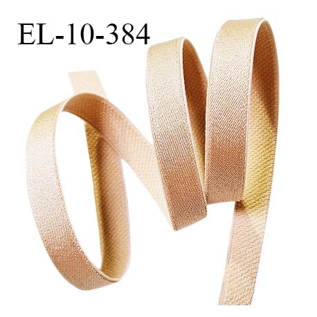Elastique lingerie 10 mm haut de gamme couleur chair brillant largeur 10 mm allongement +60% prix au mètre