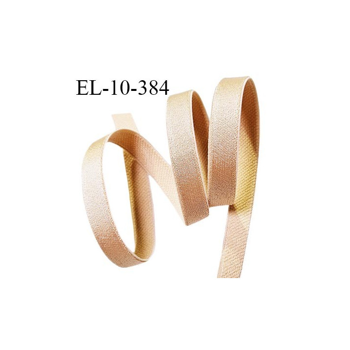 Elastique lingerie 10 mm haut de gamme couleur chair brillant largeur 10 mm allongement +60% prix au mètre