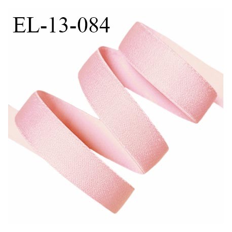 Elastique 13 mm lingerie couleur rose brillant allongement +50% largeur 13 mm prix au mètre
