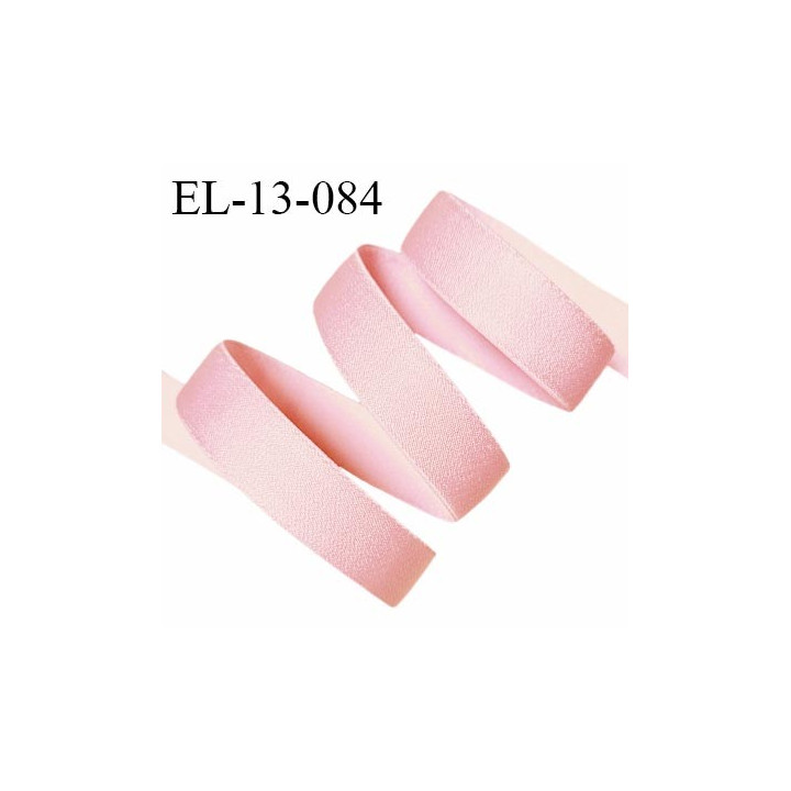 Elastique 13 mm lingerie couleur rose brillant allongement +50% largeur 13 mm prix au mètre