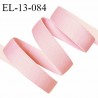 Elastique 13 mm lingerie couleur rose brillant allongement +50% largeur 13 mm prix au mètre