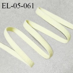 Elastique 5 mm lingerie haut de gamme fabriqué en France couleur jaune citron largeur 5 mm allongement +180% prix au mètre