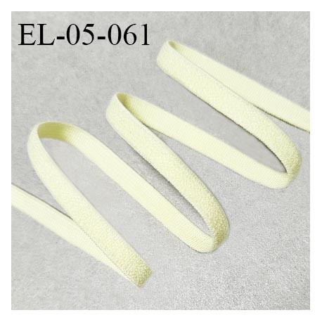 Elastique 5 mm lingerie haut de gamme fabriqué en France couleur jaune citron largeur 5 mm allongement +180% prix au mètre