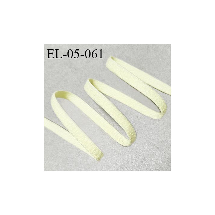 Elastique 5 mm lingerie haut de gamme fabriqué en France couleur jaune citron largeur 5 mm allongement +180% prix au mètre