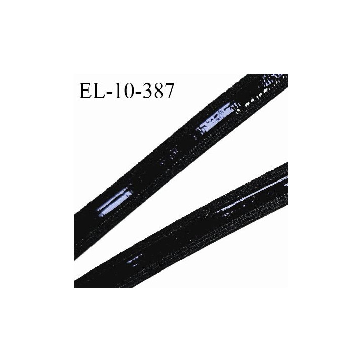 Elastique anti glisse 10 mm lingerie haut de gamme fabriqué en France couleur noir élastique souple prix au mètre