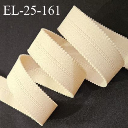 Elastique 25 mm lingerie haut de gamme couleur chair clair bonne élasticité très doux au toucher prix au mètre