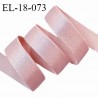 Elastique 18 mm lingerie haut de gamme couleur vieux rose brillant largeur 18 mm bonne élasticité allongement +40% prix au mètre