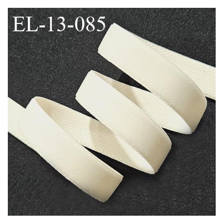 Elastique 13 mm lingerie couleur ivoire perle allongement +60% largeur 13 mm prix au mètre