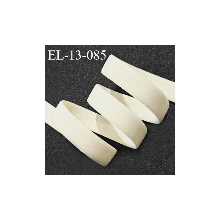 Elastique 13 mm lingerie couleur ivoire perle allongement +60% largeur 13 mm prix au mètre