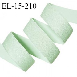 Elastique 15 mm lingerie haut de gamme couleur vert pastel brillant bonne élasticité doux au toucher prix au mètre