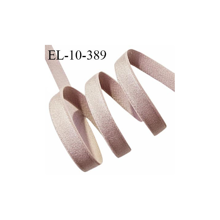 Elastique lingerie 10 mm haut de gamme couleur brume rosée brillant largeur 10 mm prix au mètre