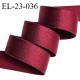 Elastique 22 mm lingerie haut de gamme couleur bordeaux brillant bonne élasticité très doux au toucher prix au mètre