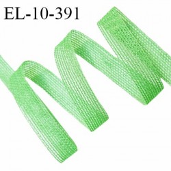 Elastique lingerie 10 mm haut de gamme couleur vert élastique fin et ajouré largeur 10 mm prix au mètre