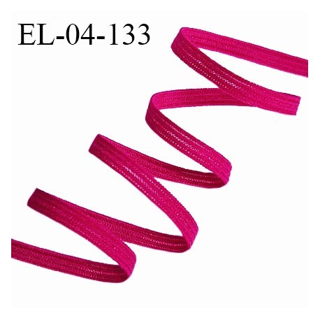 Elastique 4 mm spécial lingerie et couture couleur fuchsia élastique fin et très souple prix au mètre