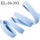 Elastique lingerie 10 mm haut de gamme couleur bleu ciel largeur 10 mm très doux au toucher allongement +160% prix au mètre