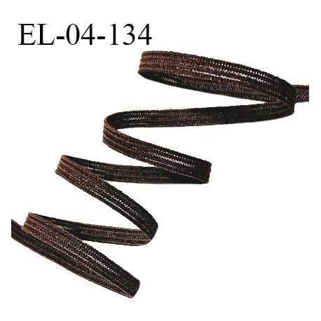 Elastique 4 mm spécial lingerie et couture couleur marron élastique fin et très souple prix au mètre