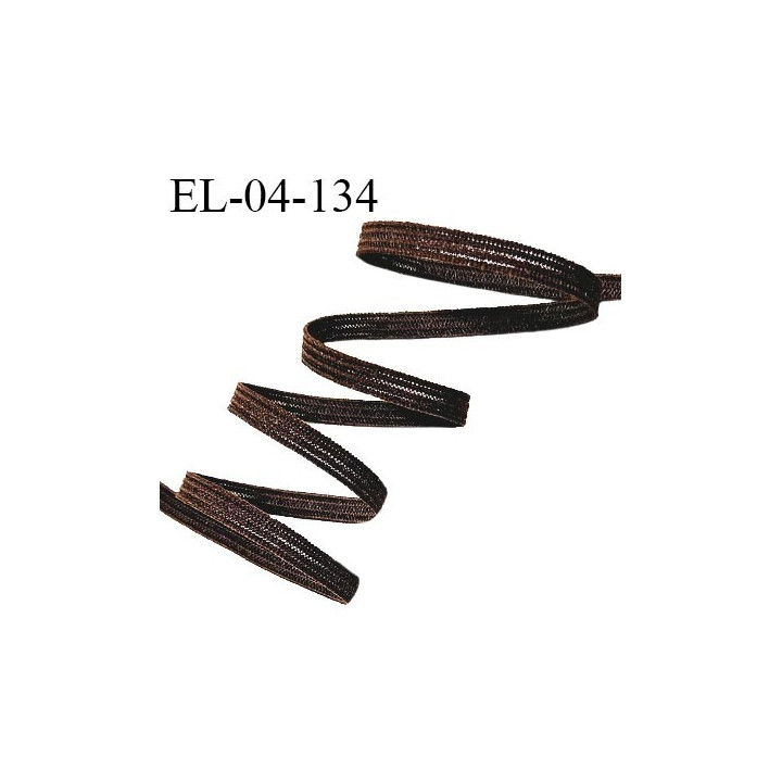 Elastique 4 mm spécial lingerie et couture couleur marron élastique fin et très souple prix au mètre