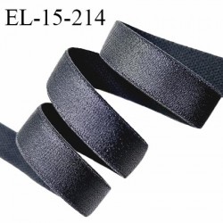 Elastique lingerie 15 mm haut de gamme couleur gris anthracite brillant largeur 15 mm prix au mètre