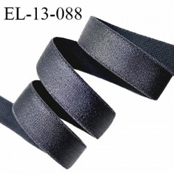 Elastique 13 mm lingerie couleur gris anthracite brillant allongement +60% largeur 13 mm prix au mètre