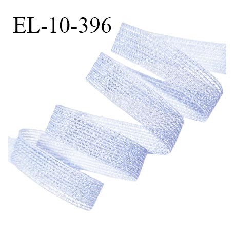 Elastique lingerie 10 mm haut de gamme couleur bleu gris élastique fin et ajouré largeur 10 mm allongement +140% prix au mètre