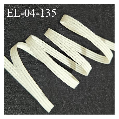 Elastique 4 mm spécial lingerie et couture couleur naturel élastique fin et très souple prix au mètre