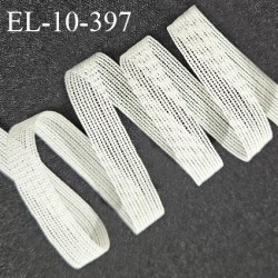 Elastique lingerie 10 mm haut de gamme couleur naturel élastique fin et ajouré largeur 10 mm allongement +140% prix au mètre