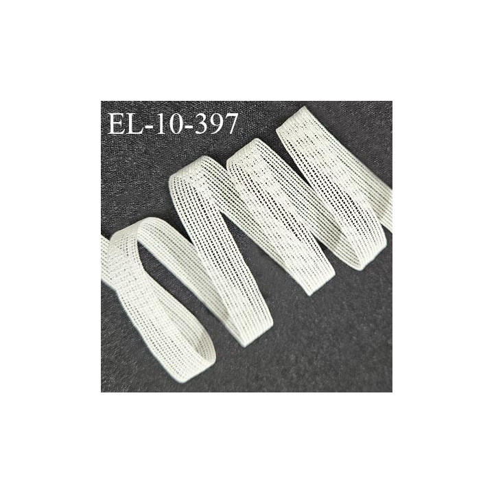 Elastique lingerie 10 mm haut de gamme couleur naturel élastique fin et ajouré largeur 10 mm allongement +140% prix au mètre