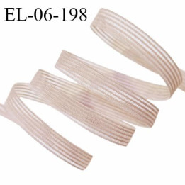 Elastique 6 mm haut de gamme lingerie et autres couleur marron glacé clair élastique fin et souple prix au mètre