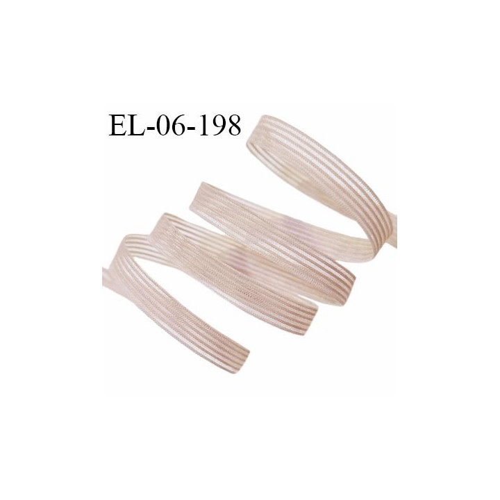 Elastique 6 mm haut de gamme lingerie et autres couleur marron glacé clair élastique fin et souple prix au mètre