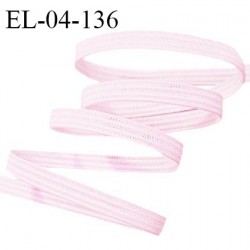 Elastique 4 mm spécial lingerie et couture couleur rose pâle élastique fin et très souple prix au mètre