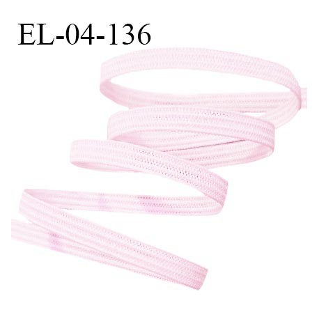 Elastique 4 mm spécial lingerie et couture couleur rose pâle élastique fin et très souple prix au mètre
